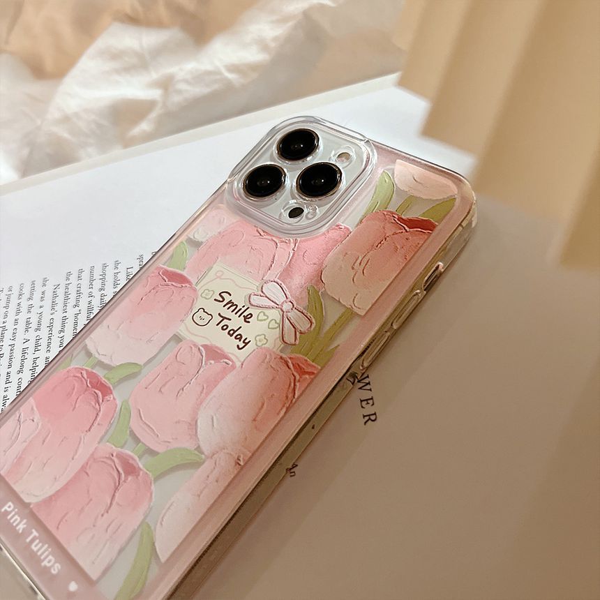 Transparent Case Tulip Phone