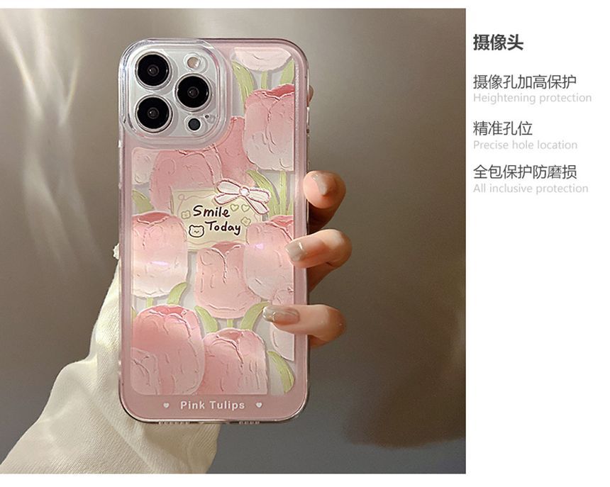 Transparent Case Tulip Phone