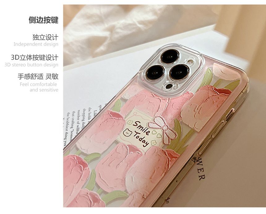 Transparent Case Tulip Phone