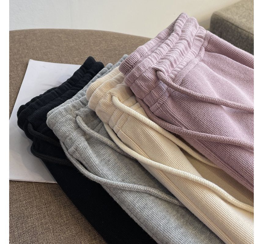 Shorts Lettering Waist Drawstring