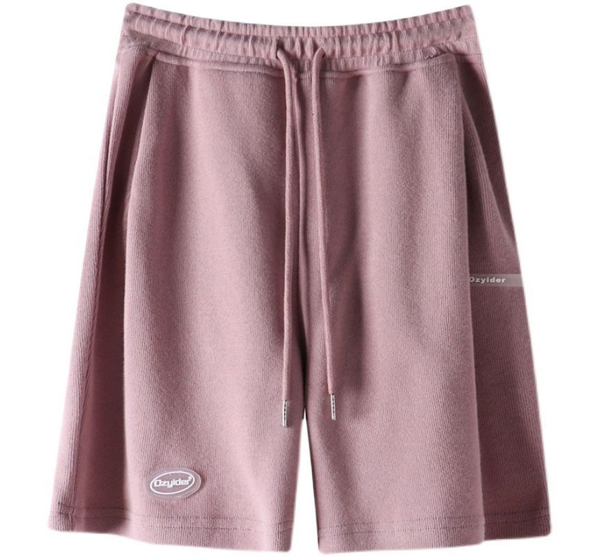 Shorts Lettering Waist Drawstring