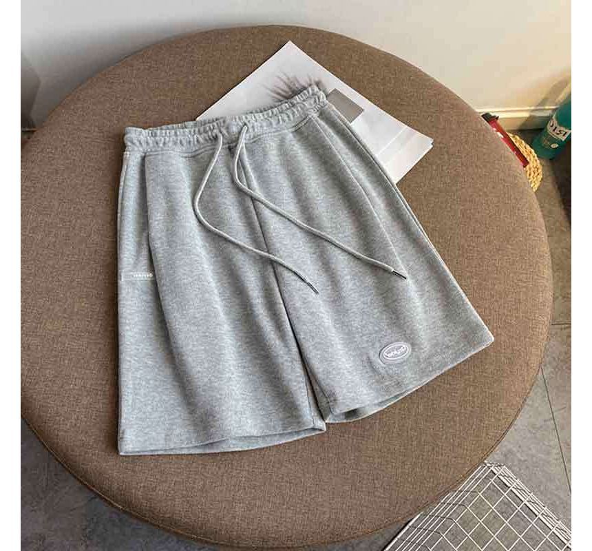 Shorts Lettering Waist Drawstring