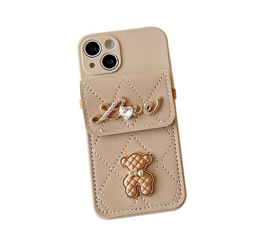 Holder Phone Case Card Bear