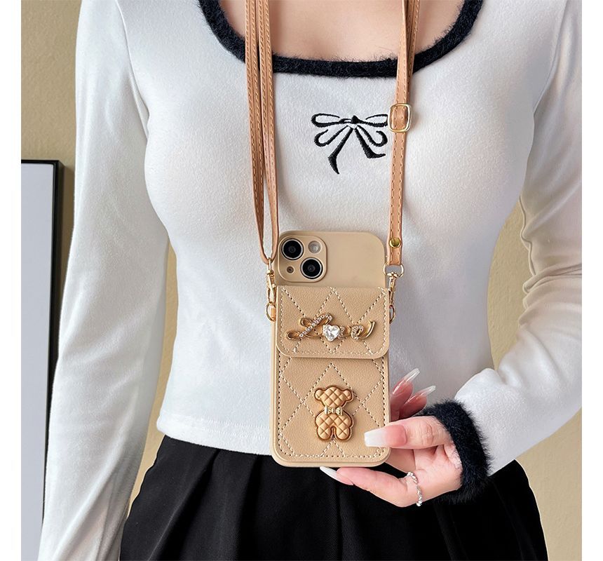 Holder Phone Case Card Bear