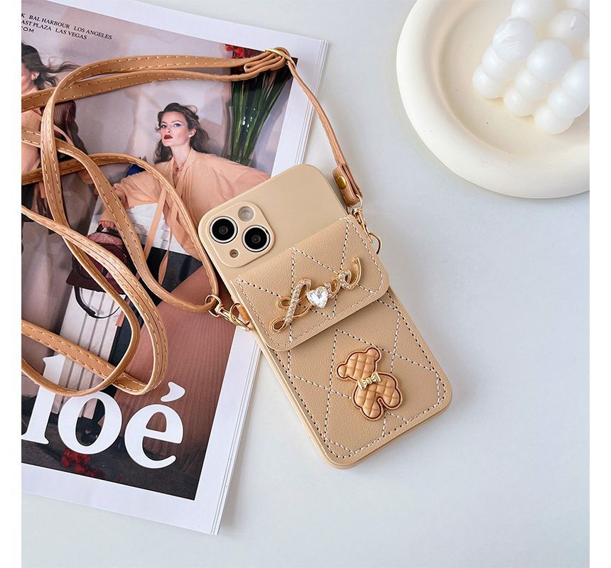 Holder Phone Case Card Bear