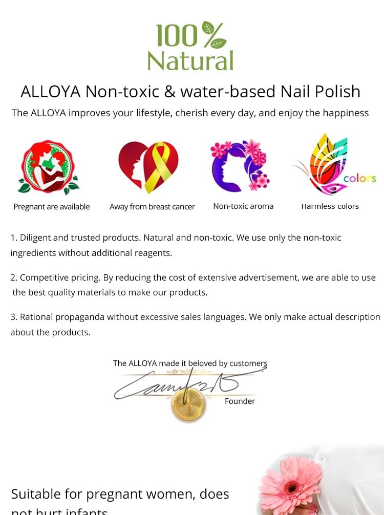 047 Wedding Friendly Try Natural Water-Based Polish My Environmental Gowns On Nail