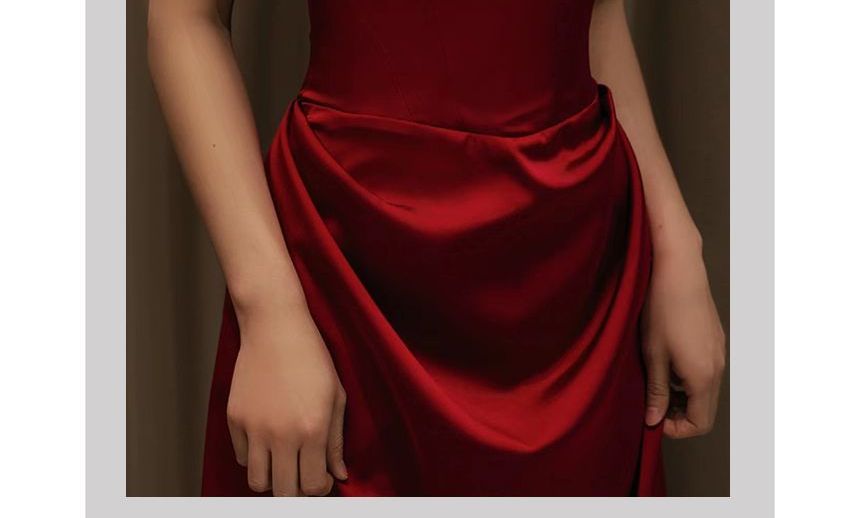 Evening Off-Shoulder Plain A-Line Gown