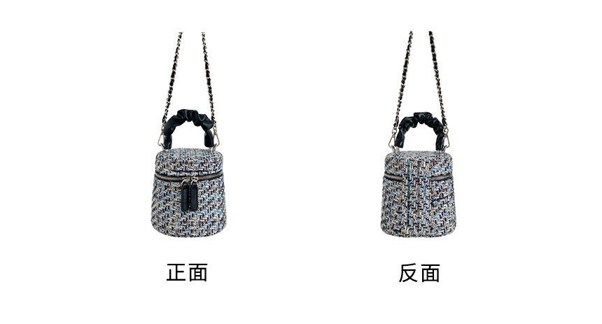 Bag Zip Tweed Crossbody