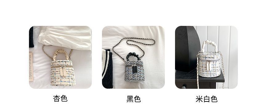 Bag Zip Tweed Crossbody