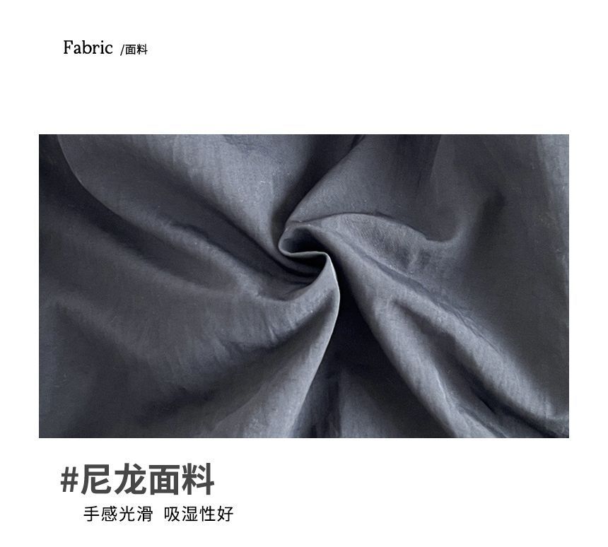 Nylon Backpack Zip Plain