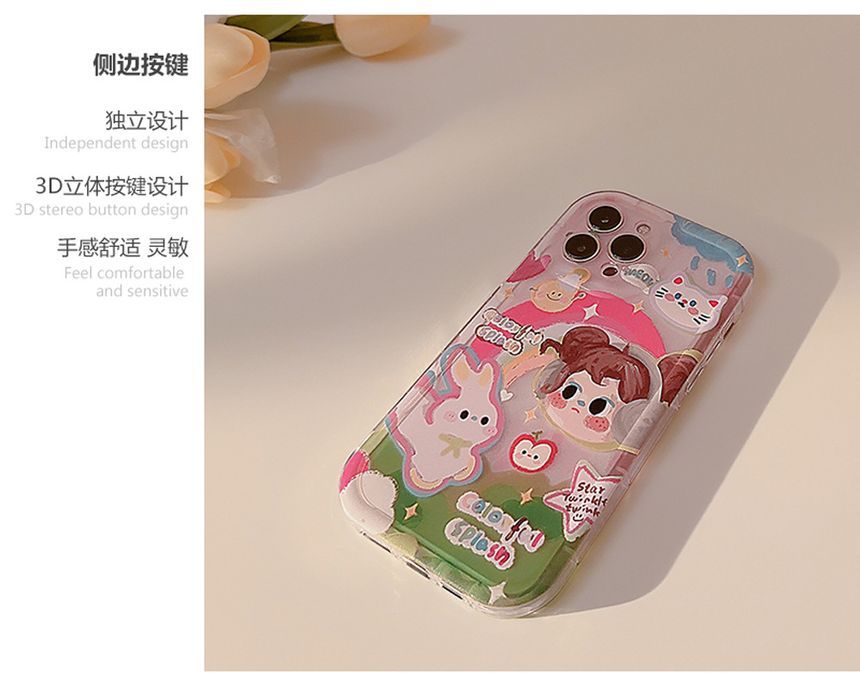 Case Transparent Cartoon Phone