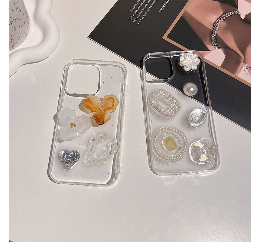 Phone Embellished Case Transparent