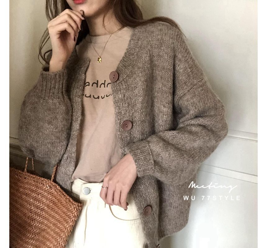 Neck Short-Sleeve T-Shirt Lettering Crew