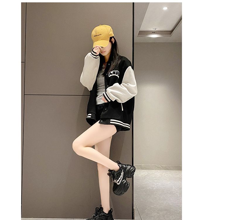 Lace-Up Lace Pearl Panel Faux Sneakers Pattered Platform