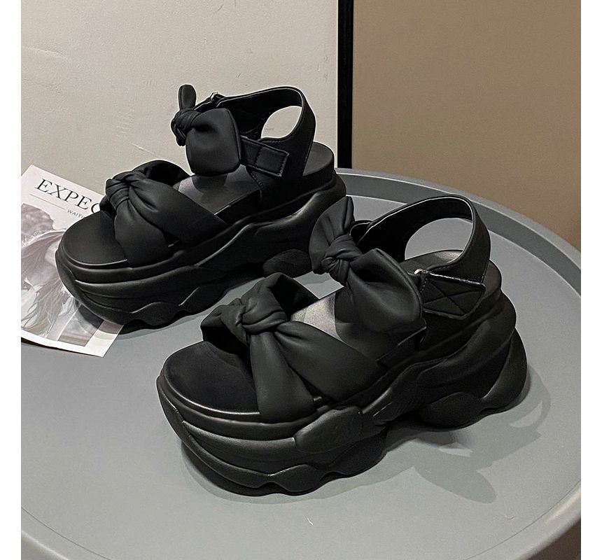 Platform Bow Sandals
