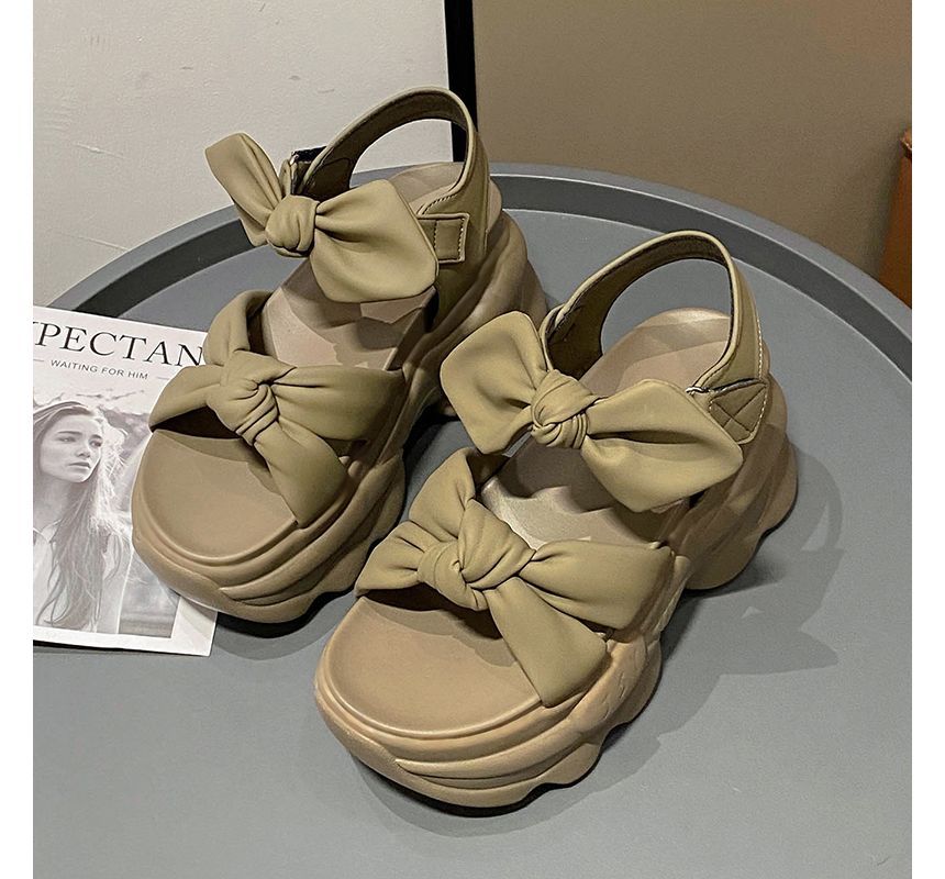 Platform Bow Sandals