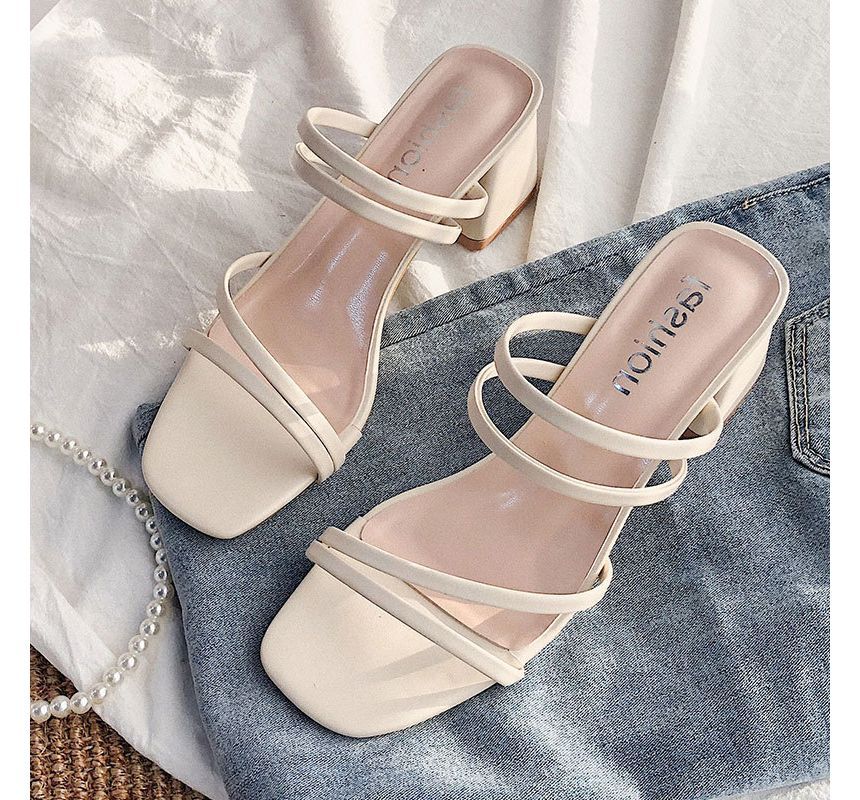 Chunky Heel Sandals Strappy
