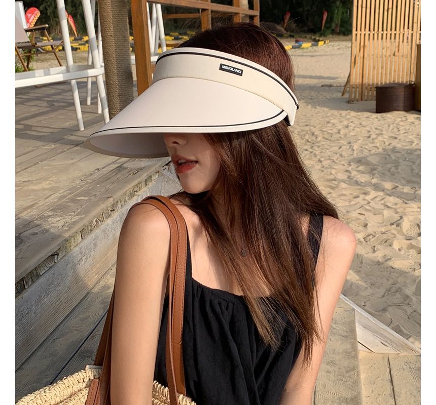 Contrast Sun Trim Hat