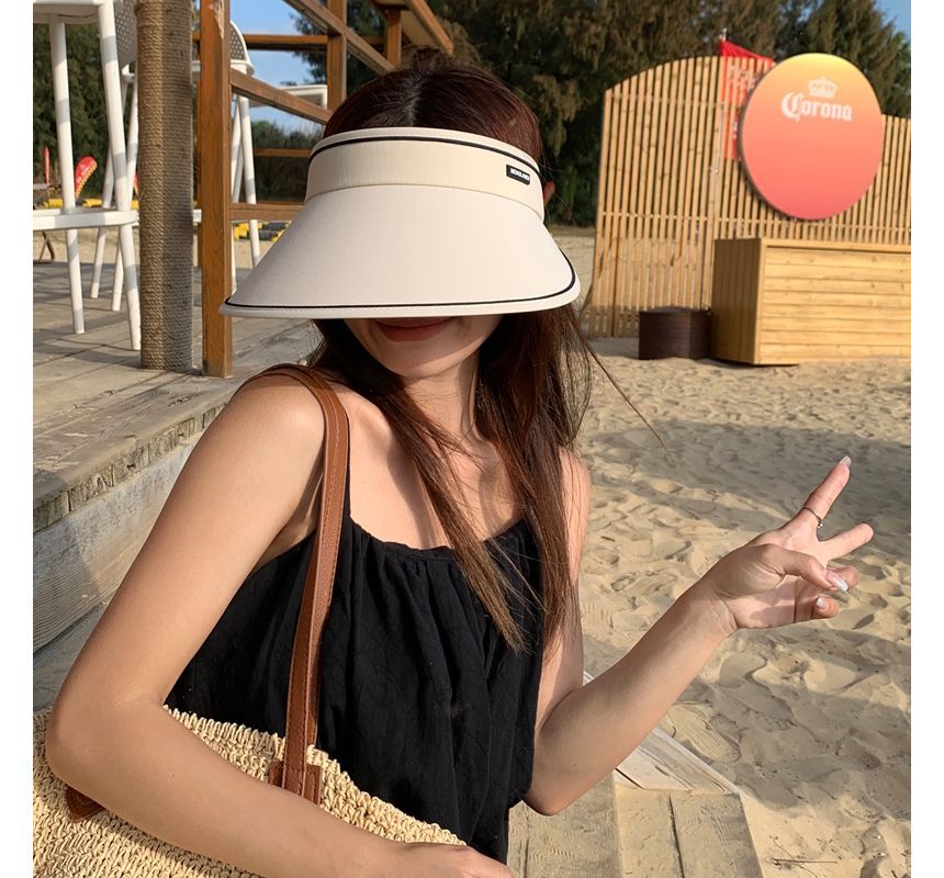 Contrast Sun Trim Hat