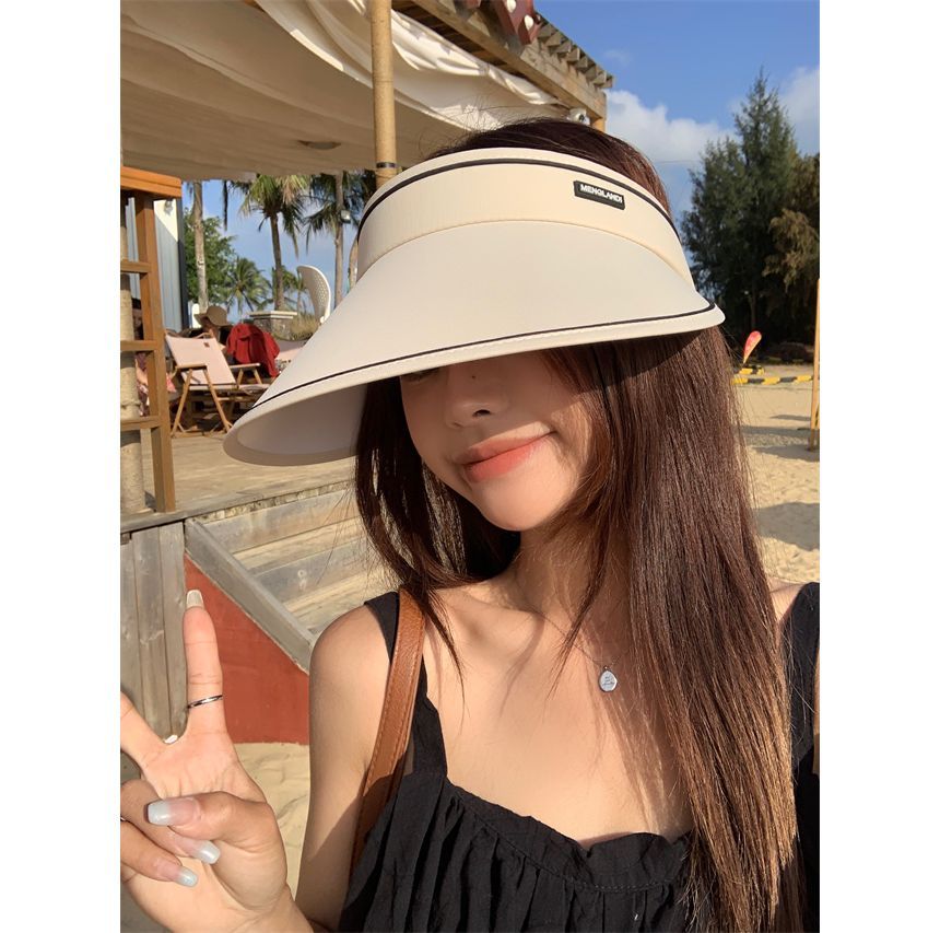 Contrast Sun Trim Hat