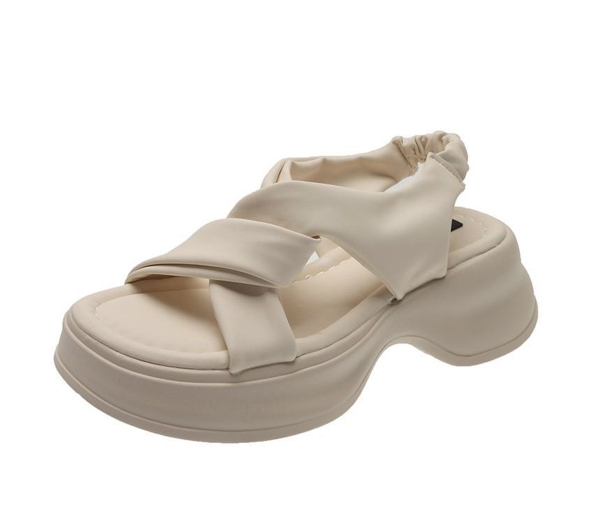 Slingback Sandals Knot Platform