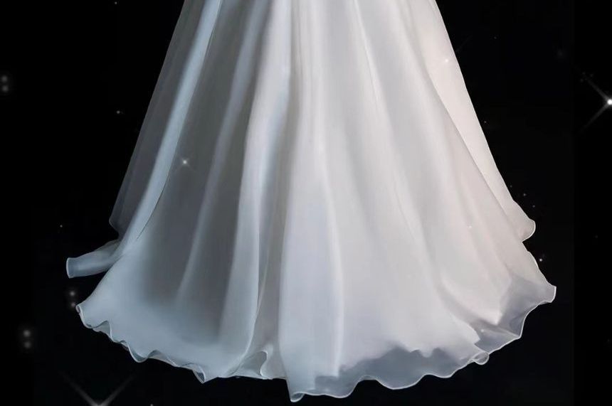 Wedding Shirred Ball Gown Ruffled Strapless Asymmetrical