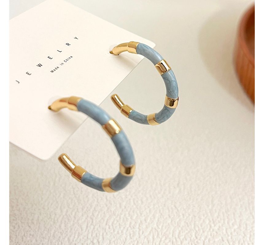Hoop Color Block Earring