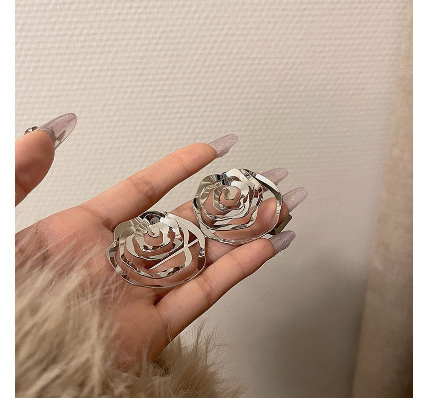 Earring Rose Alloy