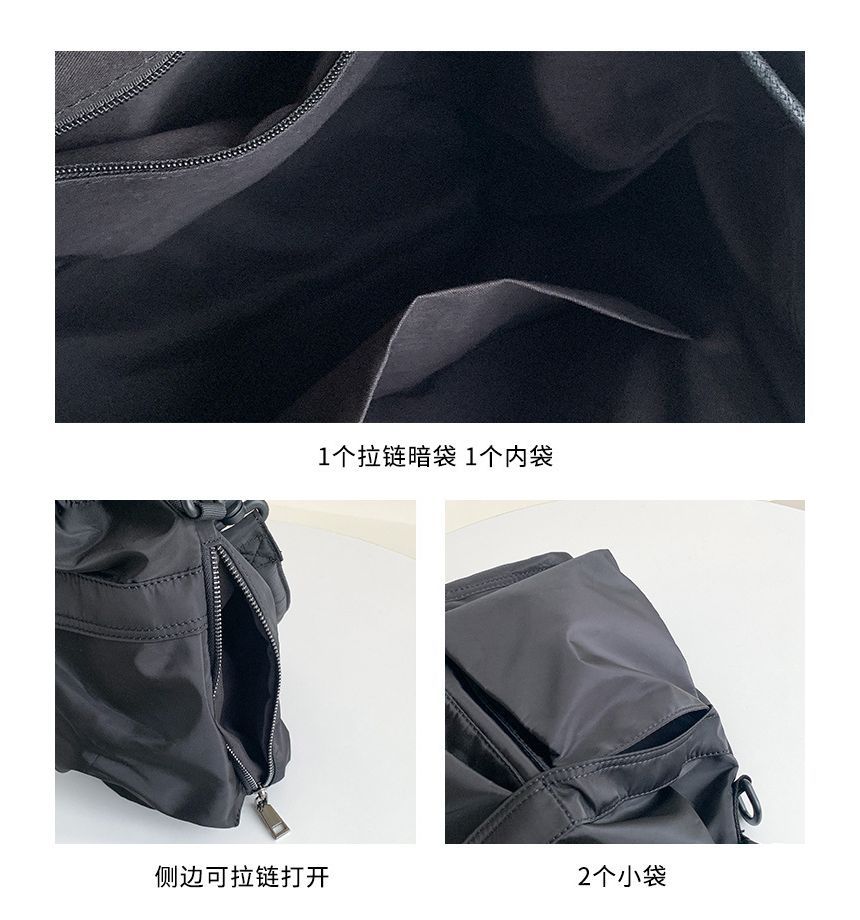 Multi-Pocket Drawstring Nylon Bag Bucket