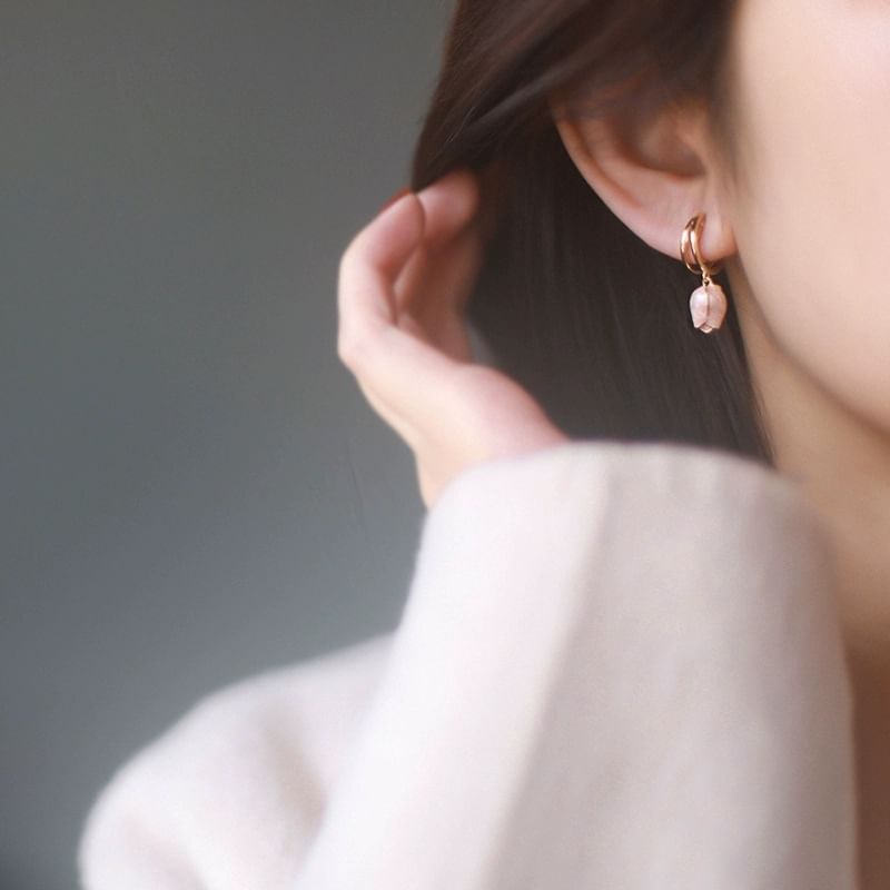 Earring Alloy Dangle Tulip