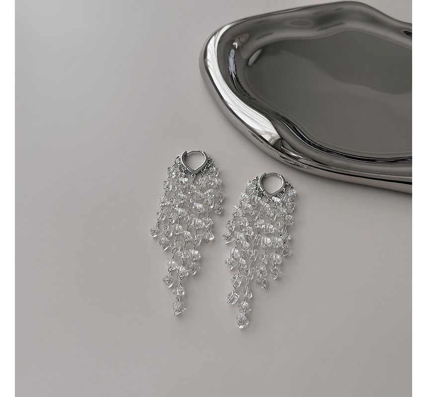 Alloy Faux Earring Crystal Fringed