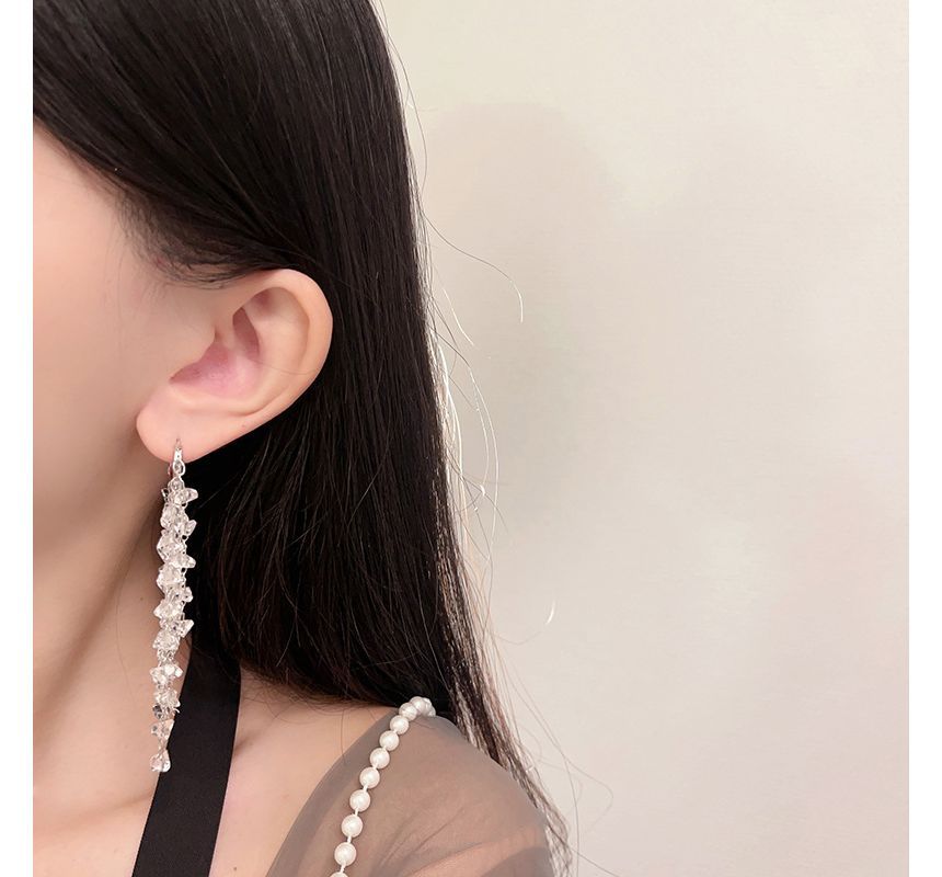 Alloy Faux Earring Crystal Fringed