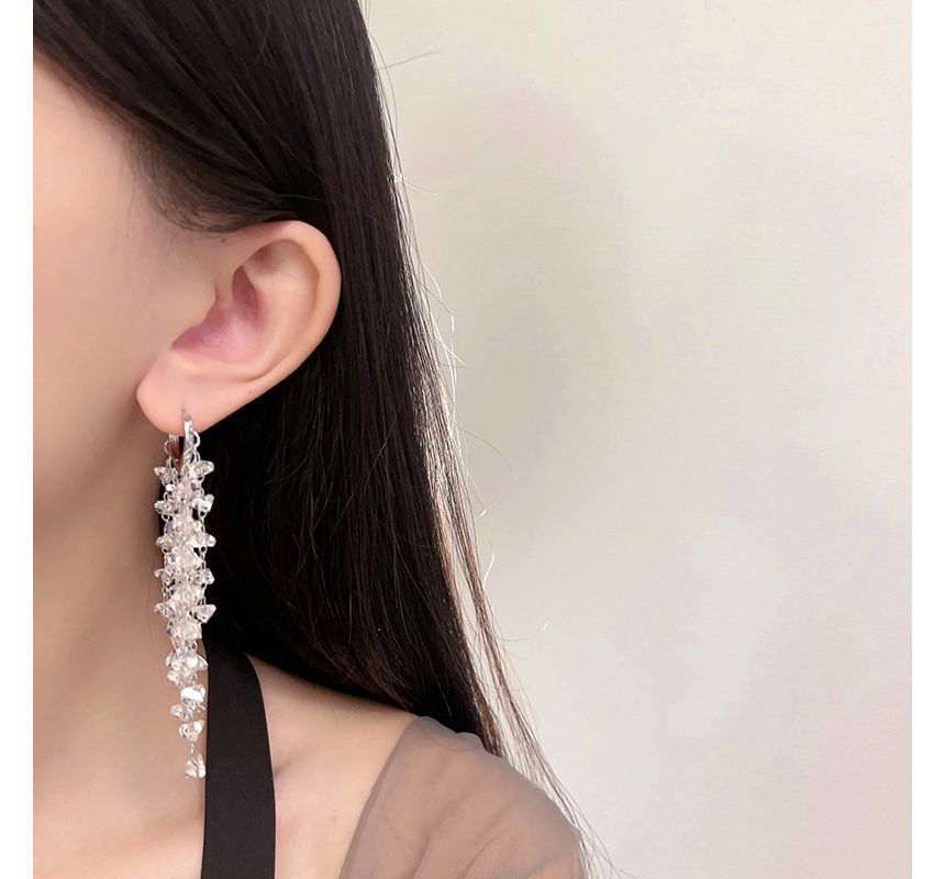 Alloy Faux Earring Crystal Fringed