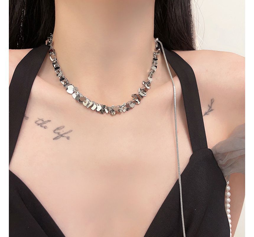 Alloy Heart Choker