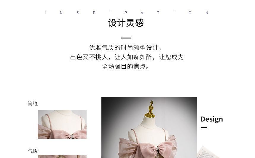 Glitter Cold-Shoulder Bow Evening Gown A-Line