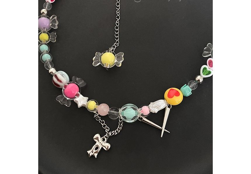 Bow Beaded Necklace