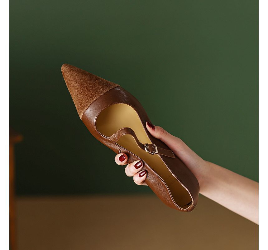 Pointed Buckled Flats Strap