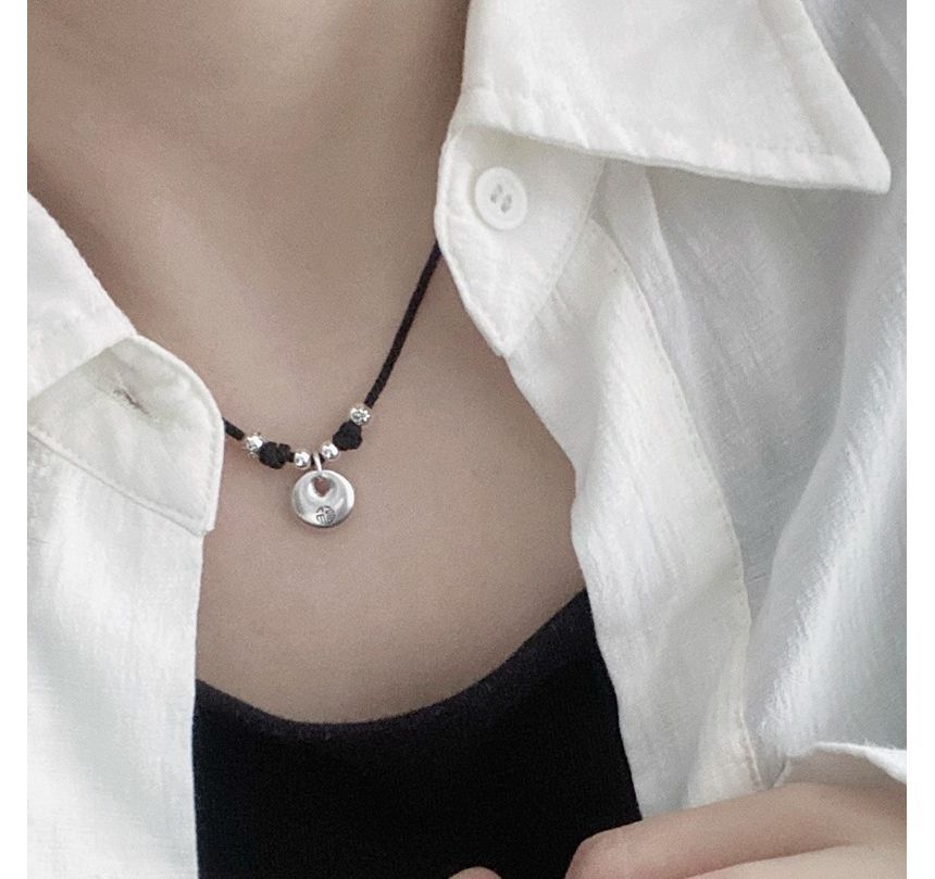 Sterling Silver Necklace Simple Pendant