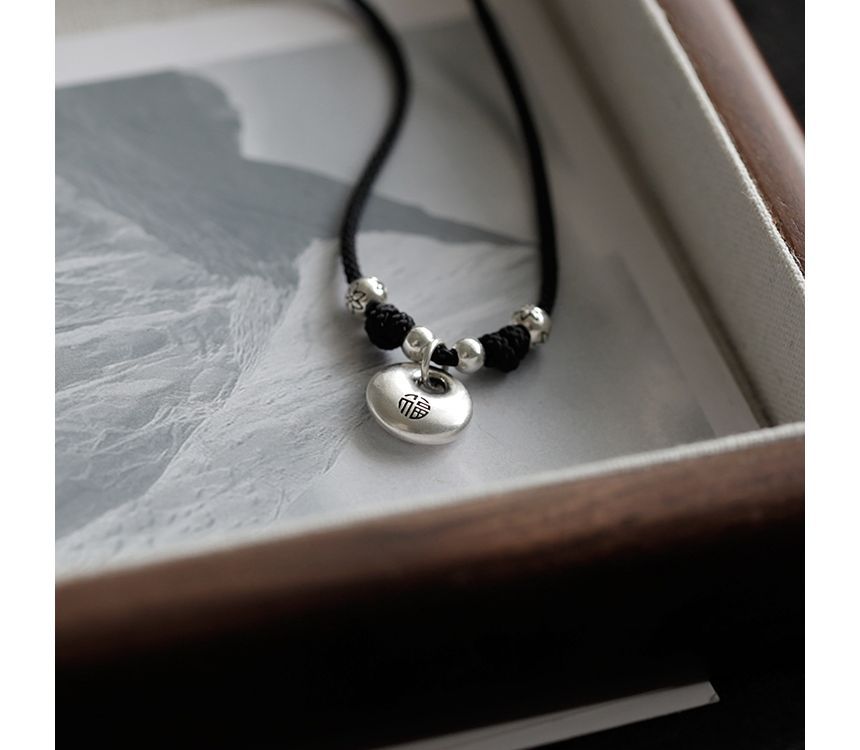 Sterling Silver Necklace Simple Pendant