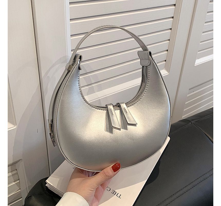 Faux Leather Bag Zip Shoulder