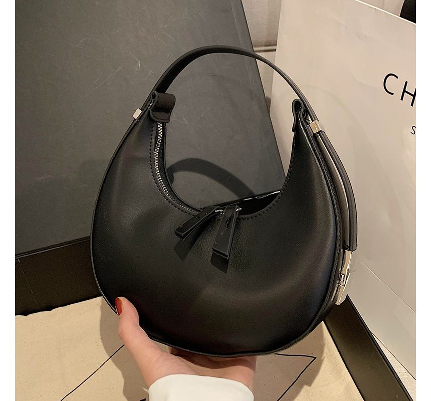 Faux Leather Bag Zip Shoulder