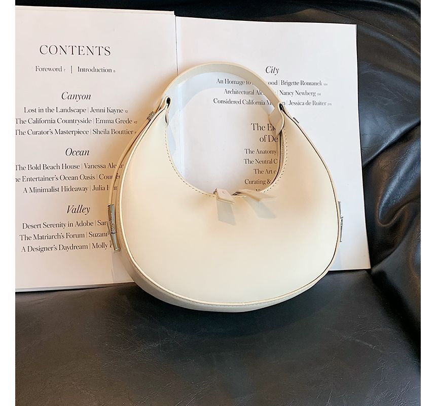 Faux Leather Bag Zip Shoulder