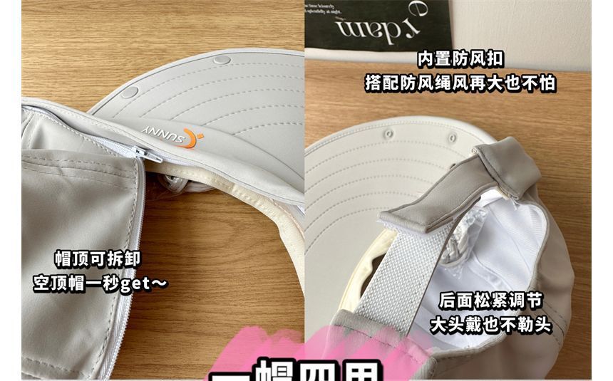 Sun with Cover Hat Protection Face Lettering