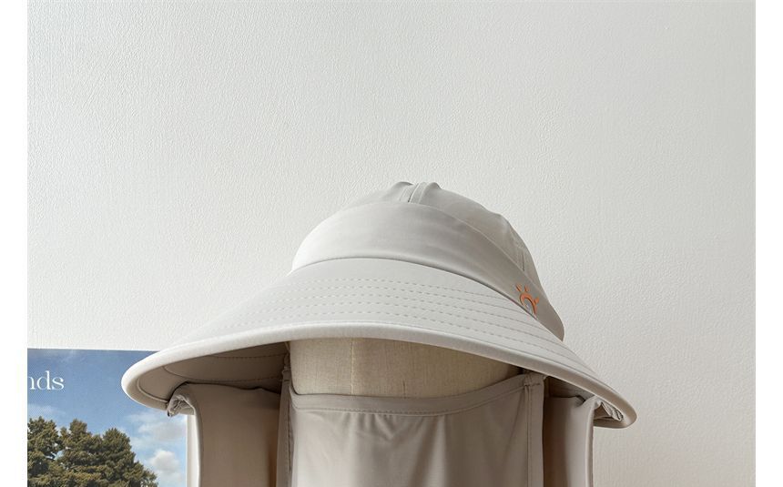 Sun with Cover Hat Protection Face Lettering