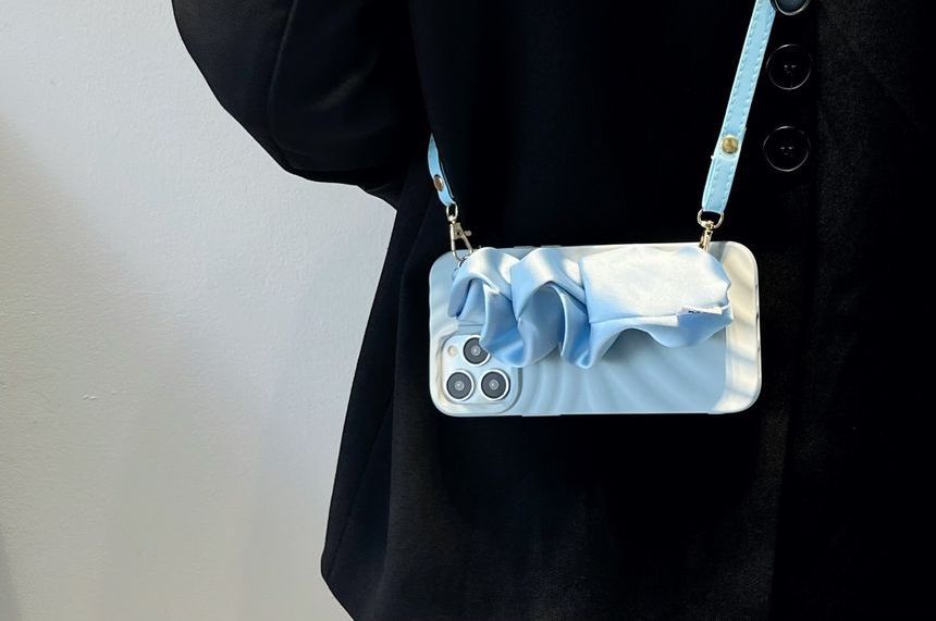 Fabric Phone Shirred Case Strap