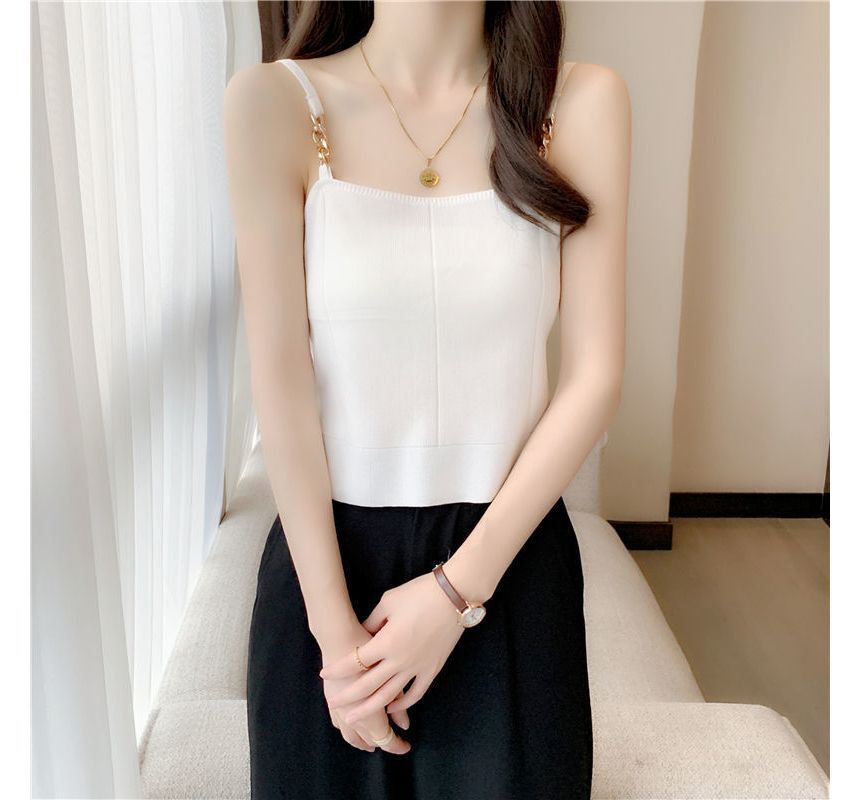 Cami Top Plain Chain Strap