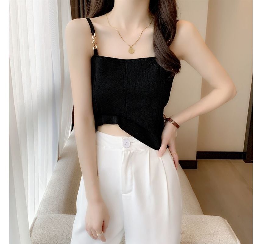 Cami Top Plain Chain Strap