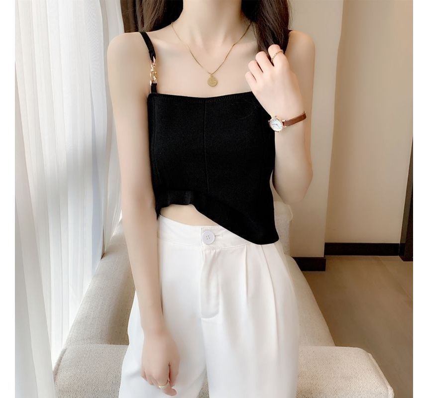 Cami Top Plain Chain Strap