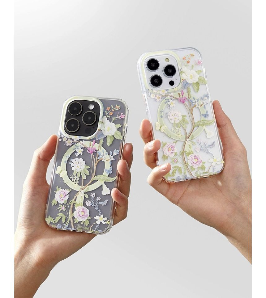 Case Floral Phone MagSafe