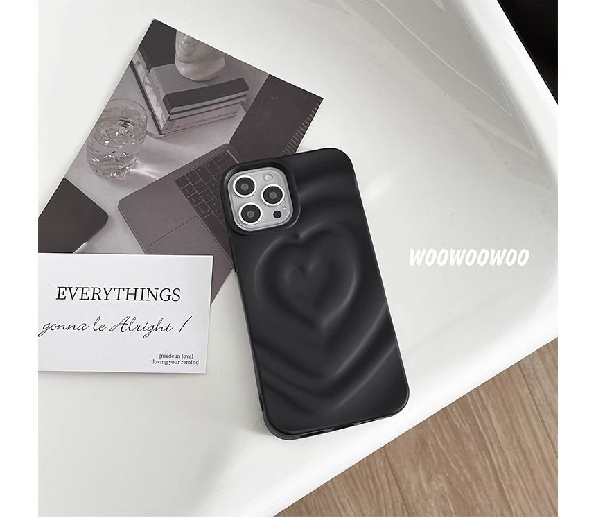 Matte Case Heart Phone
